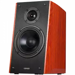 Edifier R2000DB 2.0 Bookshelf Speakers, Bluetooth, 3.5mm to RCA, Optical, 1-inch Tweeters, 5-inch Drivers, 120W (RMS), Control Knobs and Remote Control, Brown