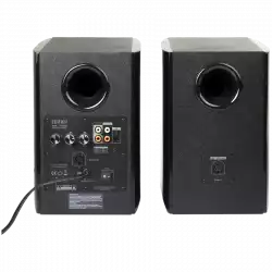 Edifier R2000DB 2.0 Bookshelf Speakers, Bluetooth, 3.5mm to RCA, Optical, 1-inch Tweeters, 5-inch Drivers, 120W (RMS), Control Knobs and Remote Control, Black