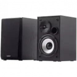 Edifier R980T 2.0 Bookshelf Speakers, Dual RCA and 3.5mm headphone output, 0.5-inch Tweeters, 4-inch Bass Drivers, 24W (RMS), Black