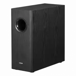 Edifier T5s Powered Subwoofer, 8-inch long-throw front-firing woofer, 70 W RMS, frequency response down to 35 Hz, RCA Signal-In , Signal-Out pass-through, low-pass filter & phase control, auto-standby feature, Black