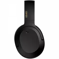 Edifier W820NB Plus Wireless Over-Ear Headphones, 40mm Dynamic Titanium-Coated Drivers, BT V5.2, ANC, Hi-Res Audio Certification, Up To 49H Battery, USB-C, Black