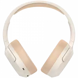 Edifier W820NB Plus Wireless Over-Ear Headphones, 40mm Dynamic Titanium-Coated Drivers, BT V5.2, ANC, Hi-Res Audio Certification, Up To 49H Battery, USB-C, Ivory