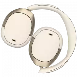 Edifier WH950NB Wireless Over-Ear Headphones, 40mm Dynamic Titanium-Coated Drivers, BT V5.3, ANC, Hi-Res Audio Certification, Up To 55H Battery, USB-C, Ivory