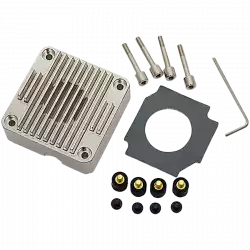 EK-DDC Heatsink Housing - Nickel, heatsink upgrade kit
