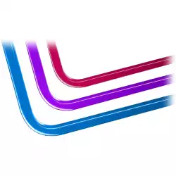 EK-Loop Hard Tube 16mm 0.8m Pre-Bent 90° - Acrylic (6pcs)