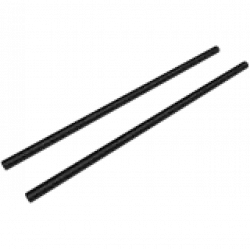 EK-Loop Metal Tube 16mm 0.5m - Black (2pcs)