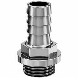 EK-Pro G1/4 Barb Fitting 10mm - Nickel EK Pro Fitting Barb Opti 10mm G1-4 Ni
