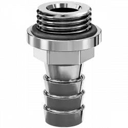 EK-Pro G1/4 Barb Fitting 10mm - Nickel EK Pro Fitting Barb Opti 10mm G1-4 Ni