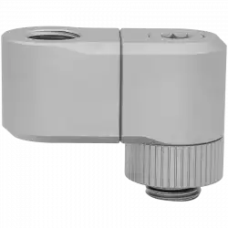 EK-Quantum Torque Double Rotary Offset 28 - Satin Titanium, adapter fitting