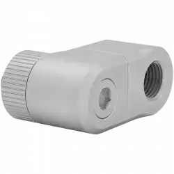 EK-Quantum Torque Double Rotary Offset 28 - Satin Titanium, adapter fitting