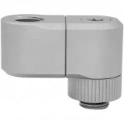 EK-Quantum Torque Double Rotary Offset 28 - Satin Titanium, adapter fitting