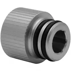 EK-Quantum Torque Push-In Adapter M 14 - Satin Titanium, adapter fitting