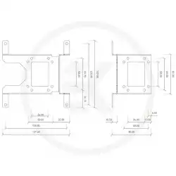 EK-UNI Pump Bracket (140mm FAN) Vertical, mounting adapter