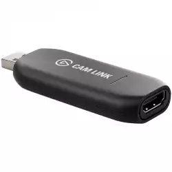 Elgato Cam Link 4K, 2160p 30FPS, 1080p 60FPS, HDMI (unencrypted) Input, 3840x2160p30, 1920x1080p60, 1280x720p60, 720x576p50, 720x480p60, Real-Time Feedback, 8.1 x 1.2 x 3.1 cm, 20g, Requirements: Windows 10 (64-bit), macOS Sierra 10.12, USB 3.x port