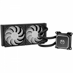 Endorfy Navis F240 ARGB, CPU Liquid Cooler, 2x FLUCTUS 120 PWM ARGB fan, Navis F, Intel LGA 115x/1200/1700/2011/2066, AMD AM5/AM4, 146×125×65mm, 3 Year Warranty