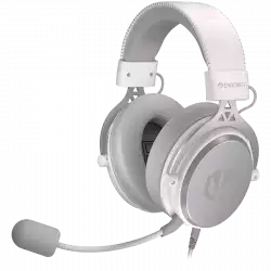 Endorfy Viro Plus USB Onyx White Gaming Headset, 53mm Driver, Memory Foam, USB 7.1 Sound Card, Detachable Microphone, Extra Earpads, 3.5mm Audio Jack, 2 Year Warranty