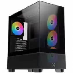Xigmatek Endorphin Air V2 EN41822 Black, E-ATX/ATX/M-ATX/MINI ITX, USB3.0 X2, TYPE C X1, HD AUDIO, Mesh PSU Shroud, 2PCS Seamless TG, 4PCS S20A&Galaxy II Box & Remote