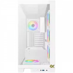 Xigmatek Endorphin Ultra Arctic EN41334 White, E-ATX/ATX/M-ATX/MINI ITX, USB-C X 1, HD AUDIO, Front & Left Seamless TG, 5PCS M20A Arctic & Galaxy II Fan Control Kit