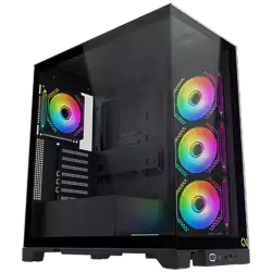 Xigmatek Endorphin Ultra EN41327 Black, E-ATX/ATX/M-ATX/MINI ITX, USB 3.0 X 1, USB-C X 1, HD AUDIO, Front & Left Seamless TG, 5PCS M20A & Galaxy II Fan Control Kit