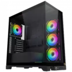 Xigmatek Endorphin Ultra EN41327 Black, E-ATX/ATX/M-ATX/MINI ITX, USB 3.0 X 1, USB-C X 1, HD AUDIO, Front & Left Seamless TG, 5PCS M20A & Galaxy II Fan Control Kit