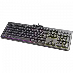 EVGA Z12 RGB Gaming Keyboard, RGB Backlit LED, 5 Programmable Macro Keys, Dedicated Media Keys, Water Resistant
