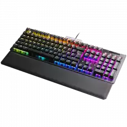 EVGA Z15 RGB Gaming Keyboard, RGB Backlit LED, Hot Swappable Mechanical Kailh Speed Silver Switches (Linear)