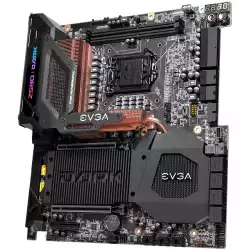 EVGA Z590 DARK, E-ATX, Socket 1200, Dual Channel DDR4 5333MHz+, 2x16 PCI-E 4.0 Slots, 3x M.2 Slots, 1x USB 3.2 Gen 2x2, 4x USB 3.2 Gen 2, 2x USB 3.2 Gen 1, 1x USB 2.0, Type-C, 7.1 HD Audio, WiFi + BT, 2.5Gbps LAN, 3Y