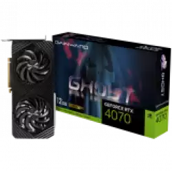 Gainward GeForce RTX4070 Ghost OC, 12GB GDDR6X, 192 Bit, 1x HDMI 2.1, 3x DP 1.4a, 2 Fan, 1x 8-pin power connector, recommended PSU 750W, NED4070S19K9-1047B