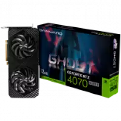 Gainward GeForce RTX 4070 Super Ghost 12GB GDDR6X, 192 bit, 1x HDMI 2.1, 3x DP 1.4a, 2 Fan, 1x 16-pin power connector, recommended PSU 750W, NED407S019K9-1043B