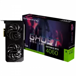 Gainward RTX 4060 Ghost 8GB GDDR6, 128 bits, 1x HDMI 2.1, 3x DP 1.4a, two fan, 1x 8-pin Power connector, recommended PSU 600W, : NE64060019P1-1070B