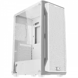 Xigmatek Gaming X Arctic EN46737, White Chassis, ATX/M-ATX/Mini ITX, U3x1+U2x2, Metal FP & Left TG, 4PCS X24A Arctic Fan & LED Switch ARGB Fan PCB