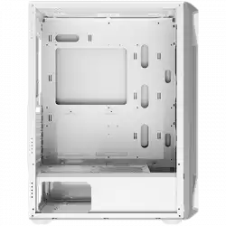 Xigmatek Gaming X Arctic EN46737, White Chassis, ATX/M-ATX/Mini ITX, U3x1+U2x2, Metal FP & Left TG, 4PCS X24A Arctic Fan & LED Switch ARGB Fan PCB