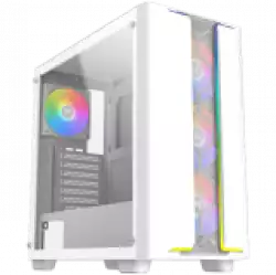 Gaming Y Pro Arctic, EN42256, WH,EATX,U3x1+U2x2,Dual ARGB LED Strip FP & Left TG,4PCS S20A Arctic & Galaxy II Fan Control Kit