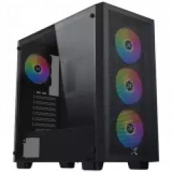 Xigmatek Gaming Z Pro EN41761 Black, E-ATX/ATX/M-ATX/MINI ITX, USB3.0 X1, USB2.0 X2, HD AUDIO, Metal Meshed FP & Left TG,4PCS Z20A & Galaxy II Fan Control Kit