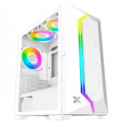 Xigmatek Gemini II Arctic EN48656, White, MATX/ Mini- ITX, U3x1+U2x2, Meshed Grill ARGB LED Frontpanel & Left TG, 3PCS X24F Arctic Fixed RGB Fan