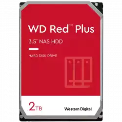 HDD NAS WD Red Plus 2TB CMR, 3.5'', 64MB, 5400 RPM, SATA, TBW: 180