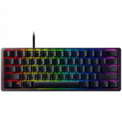 Huntsman V3 Pro Mini - US Layout, Gaming Keyboard, Analog Optical Switch Gen-2, 60% size, Razer Chroma&trade; RGB, Detachable Type C Cable, Doubleshot PBT Keycaps, 5052 Brushed Aluminum Alloy Top Case, Rapid Trigger Mode, Analog Input                          