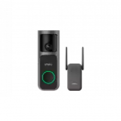 Imou 4MP Wi-Fi Doorbell 3 Kit, QHD, 5000mAh rechargable battery, 180 wide-angle view, night vision 5m, Mic and Speaker, 8x Digital Zoom, PIR Motion / AI Human Detection, USB-C, Chime works as Wi-Fi extender, Weatherproof                          