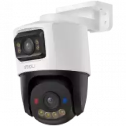 Imou Dual-Lens PoE Outdoor Smart IP PTZ Camera, 5MP+5MP, 3.6mm 76H, 0-260 Pan, 0-25 Tilt, IR up to 30m, H.265, 15 fps, 8x digital zoom, Motion detection, crossing line, Mic and Speaker, micro SD up to 512GB, 1x RJ45, PoE DC 12V, 1A