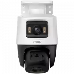 Imou Dual-Lens PoE Outdoor Smart IP PTZ Camera, 5MP+5MP, 3.6mm 76H, 0-260 Pan, 0-25 Tilt, IR up to 30m, H.265, 15 fps, 8x digital zoom, Motion detection, crossing line, Mic and Speaker, micro SD up to 512GB, 1x RJ45, PoE DC 12V, 1A