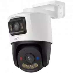 Imou Dual-Lens PoE Outdoor Smart IP PTZ Camera, 5MP+5MP, 3.6mm 76H, 0-260 Pan, 0-25 Tilt, IR up to 30m, H.265, 15 fps, 8x digital zoom, Motion detection, crossing line, Mic and Speaker, micro SD up to 512GB, 1x RJ45, PoE DC 12V, 1A