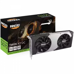 INNO3D NVIDIA RTX 5070 X2 12GB GDDR7 192bit, 2542MHz / 28Gbps, 3x DP, 1x HDMI, 2 fans 2 slot