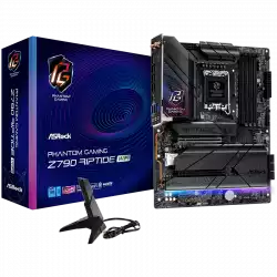 ASROCK MB Desktop Z790 Riptide Wi-Fi S1700, 4x DDR5, 1x PCIe 5.0 x16, 1x PCIe 4.0 x16, 1x PCIe 3.0 x1, 1x Blazing M.2, 4x Hyper M.2,  8x SATA3, 2x USB-C, 8x USB 3.2, 6x USB 2.0, 1x RJ-45 2.5GB, 802.11ax Wi-Fi 7 + Bluetooth 5.4, 1x HDMI, 1x DP 1.4, ATX