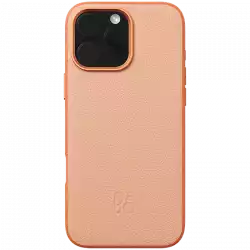 iPhone 16 Pro Max Leather Case Sunset Apricot