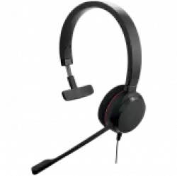 JABRA EVOLVE 20 MS Mono USB Headband, Noise cancelling,USB connector, with mute-button and volume control on the cord, with foam ear cushion, Microsoft optimized                          