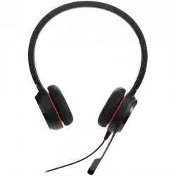 JABRA EVOLVE 30 II MS Stereo USB Headband, Noise cancelling, USB and 3.5 connectivity, with mute-button and volume control on the cord, with leather ear cushion, Microsoft optimized