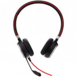 JABRA EVOLVE 40 MS Stereo USB Headband, Noise cancelling, USB and 3.5 jack connectivity, with mute-button and volume control on the cord, Busylight , Discret boomarm, Microsoft optimized                          