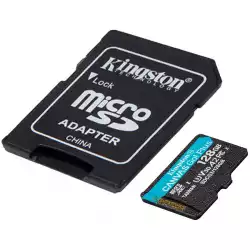 KINGSTON 128GB microSDXC Canvas Go Plus 170R A2 U3 V30 Card + ADP