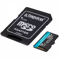 Kingston 128GB microSDXC Canvas Go Plus Gen4 200MB/s A2 U3 V30 Card + Adapter