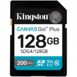 KINGSTON 128GB SDXC Canvas Go Plus Gen4 200MB/s C10 UHS-I U3 V30